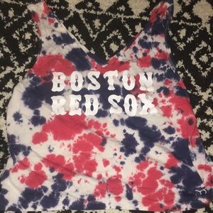 Tie-Dye Boston RedSox Tank Top